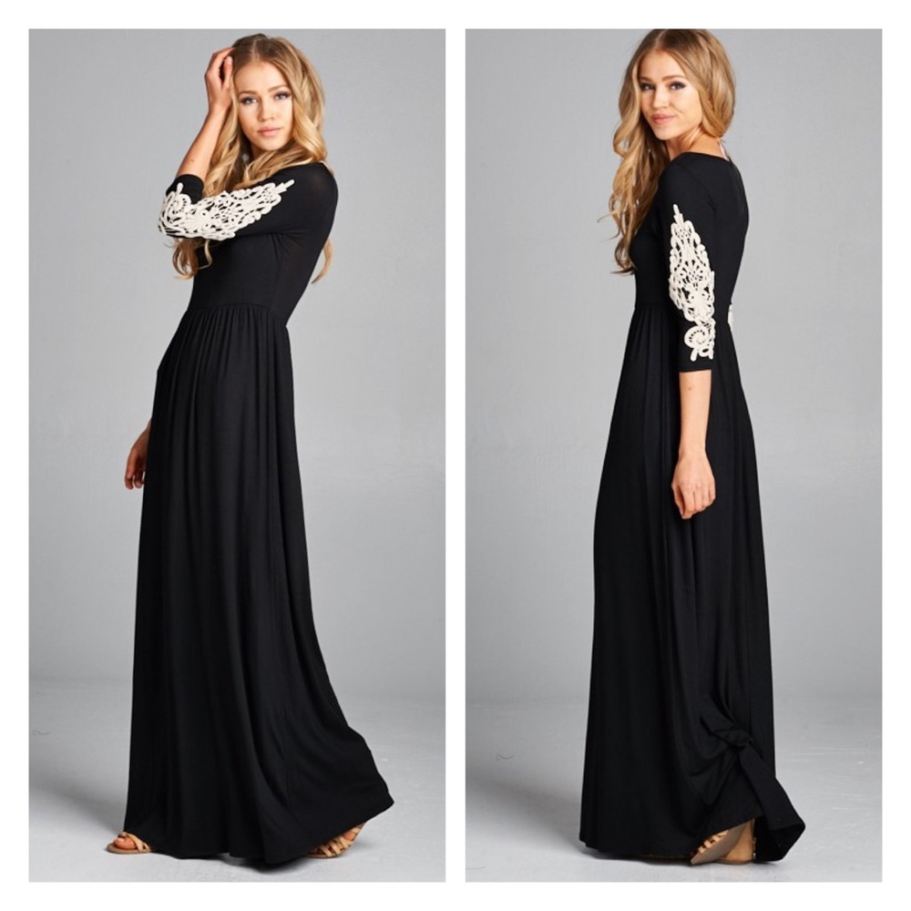 Black Maxi Dress - Picture 5 of 8